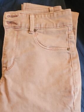 Maurices Dusty Rose Jeggings with Embroidered Waistband